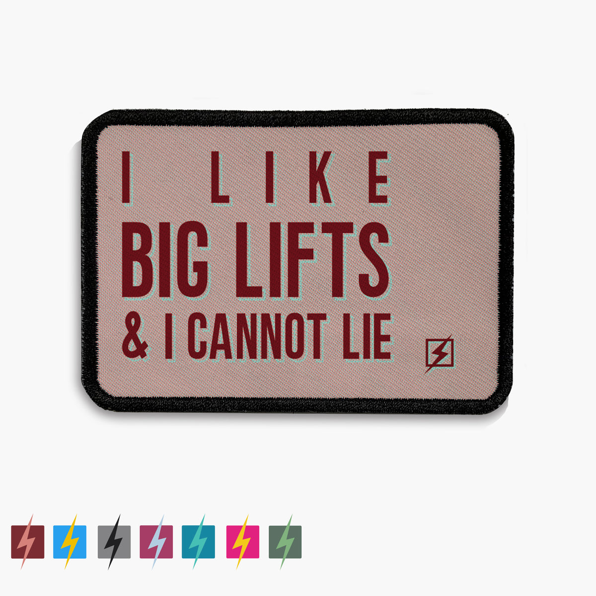 I like big lifts and I cannot lie funny fitness joke gym patch