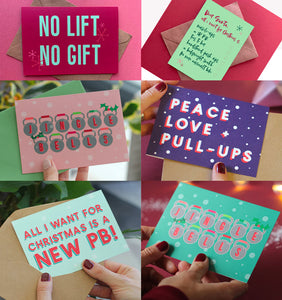 Gym Themed Christmas Card Pack