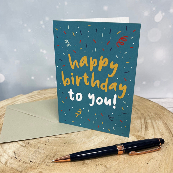 Happy Birthday Greetings Card