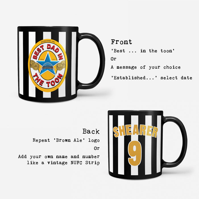 Best Dad in the Toon Gift Mug For Newcastle Geordies