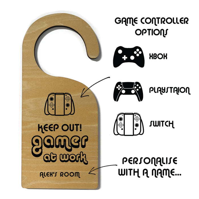 Gaming Fan Dor Hanger for Kids and Teen Gamer