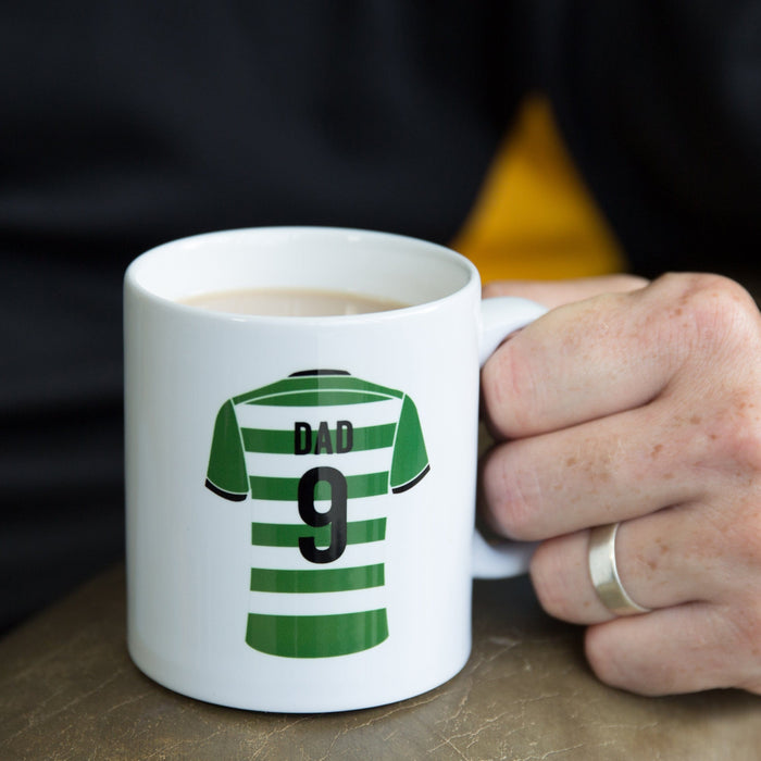 Custom Team Kit Colours Mug - Any Sport Or Football Strip Design "Man Of The Match" Back - Gift For Dad