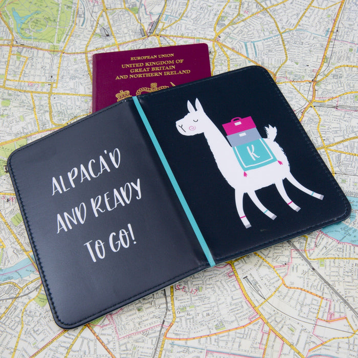 Alpaca'D And Ready To Go Custom Passport Holder