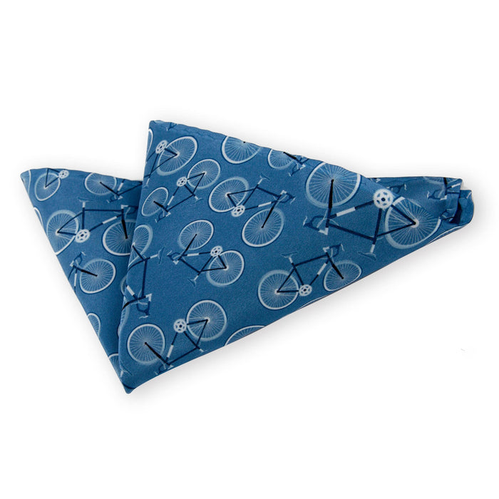 Bicycle Pattern Personalised Pocket Square