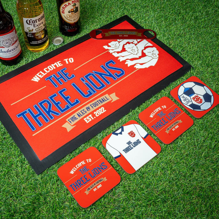 The Three Lions Home Bar England Football Gift Set