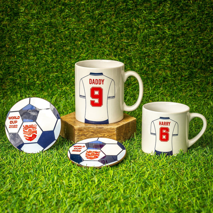 Retro England Strip Personalised Family Mugs