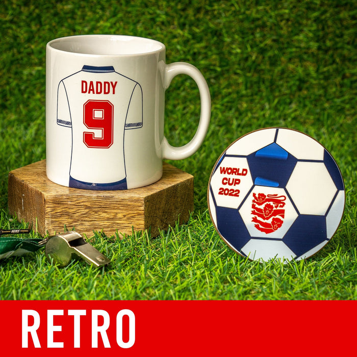 Retro England Strip Personalised Family Mugs