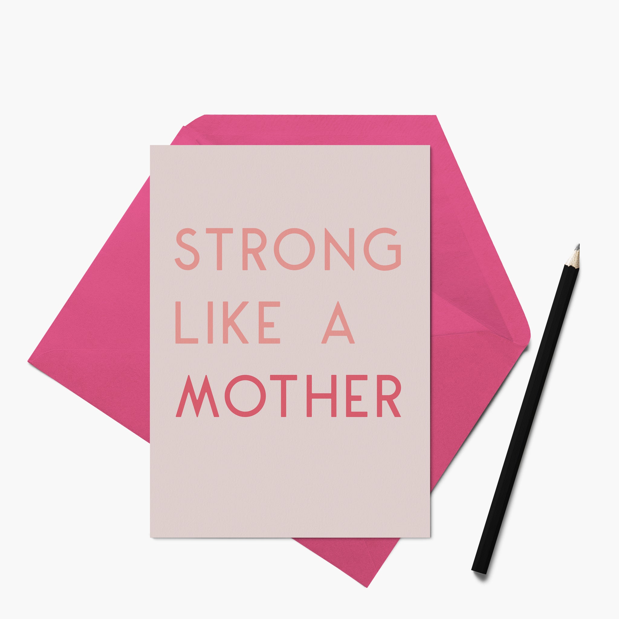Strong Like A Mother Greetings Card