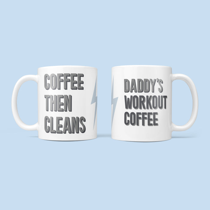 Coffee Then Cleans - Fun Fitness Mug