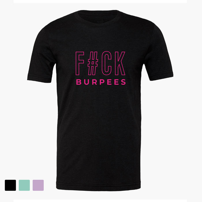 F#ck Burpees Unisex T-Shirt Heather Black