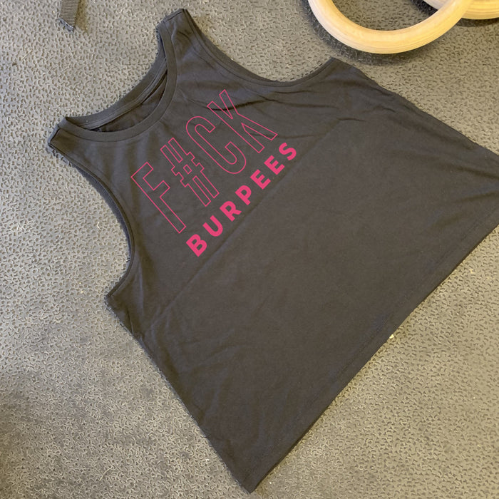 F#CK Burpees - Womens Flowy Cropped Tank