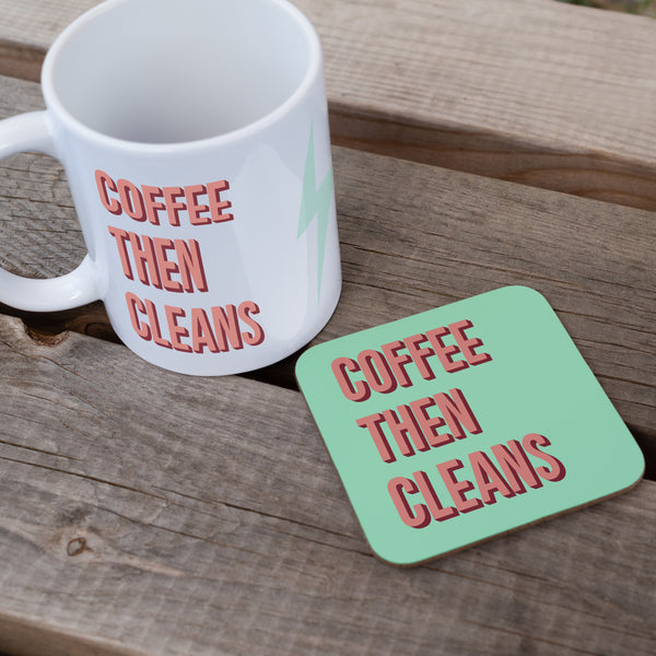 Coffee Then Cleans - Fun Fitness Mug
