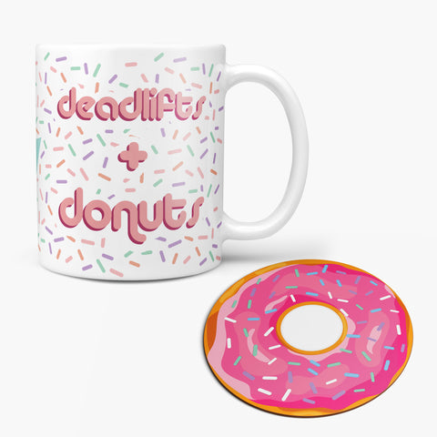 Deadlifts and Donuts - Fun Fitness Mug
