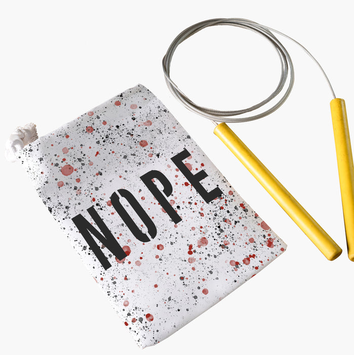 Personalised 'Nope' Speed Rope Grips Bag