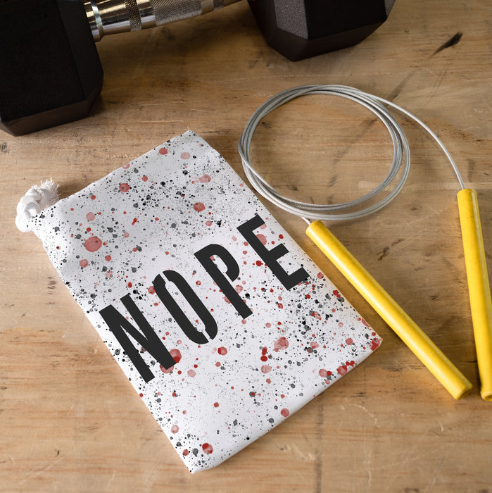 Personalised 'Nope' Speed Rope Grips Bag