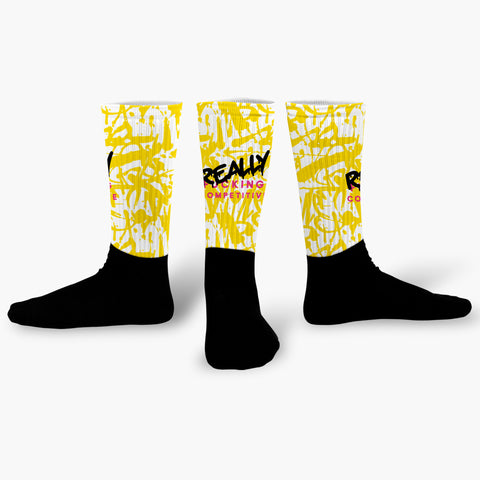 Really Competitive Graffiti Functional Fitness Socks