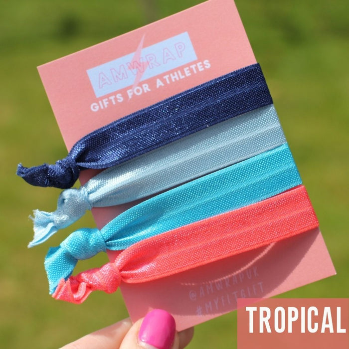 Hair Ties - Set of 4 (Tropical)