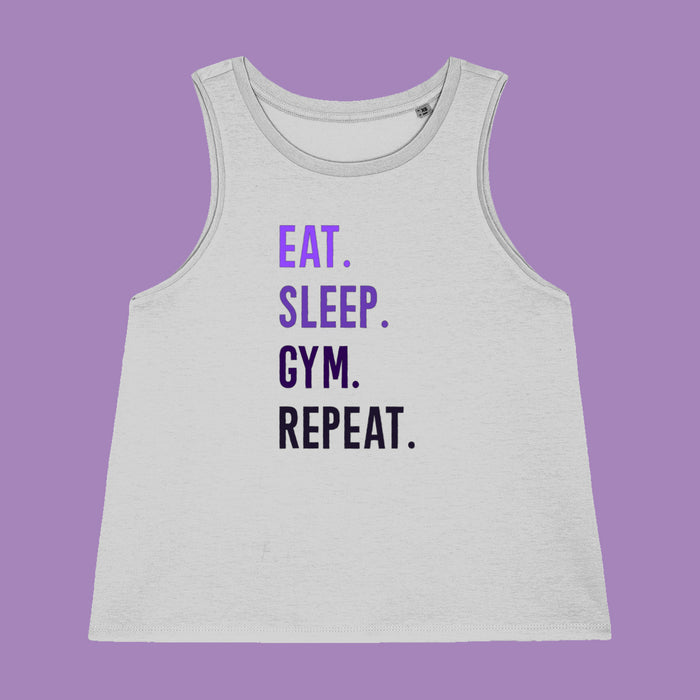 Eat Sleep Gym Repeat Workout Vest