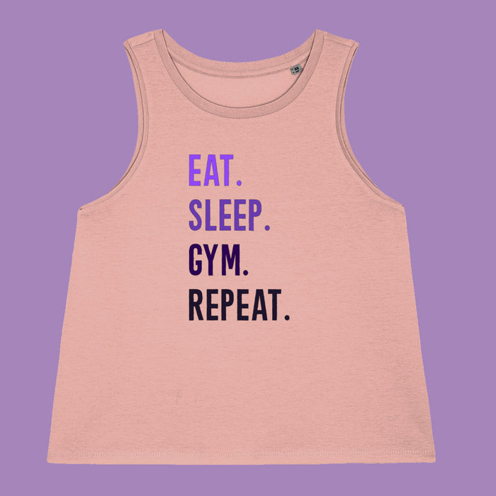 Eat Sleep Gym Repeat Workout Vest