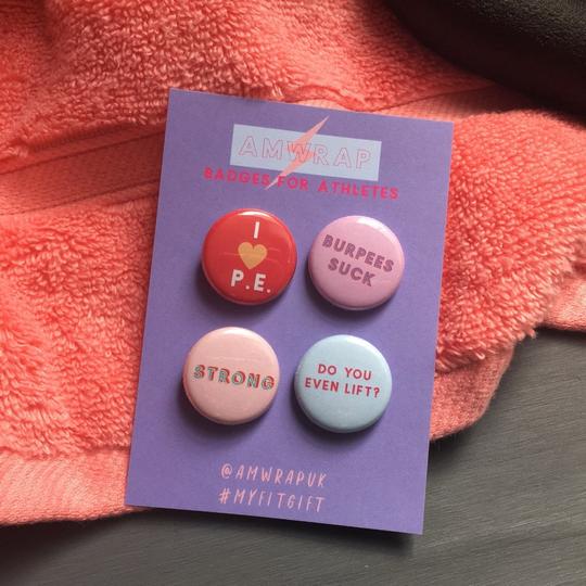 Set of 4 Mini Badges - Strong